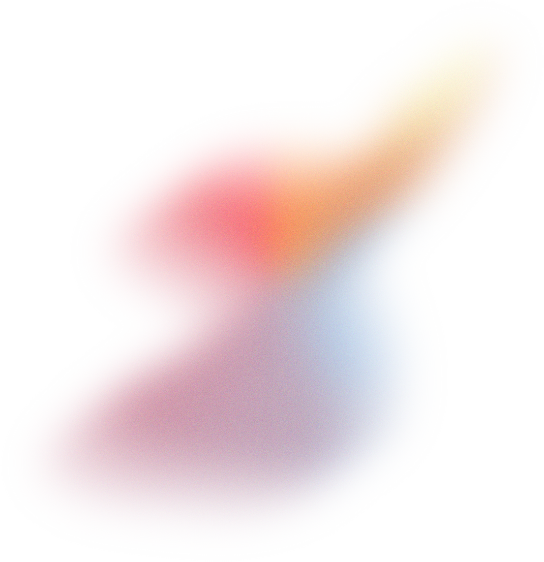 Glowy Gradient Abstract Brush Stroke Blob